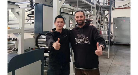 保加利亞，三層ABC1200吹膜機(jī)，用于復(fù)合薄膜，各種食品工業(yè)軟包裝等